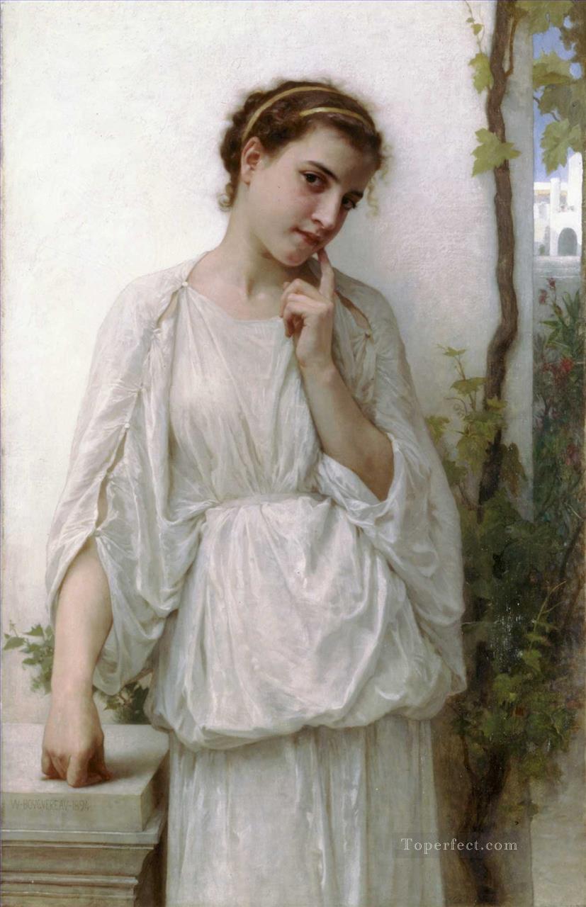 Reverie Realism William Adolphe Bouguereau Oil Paintings